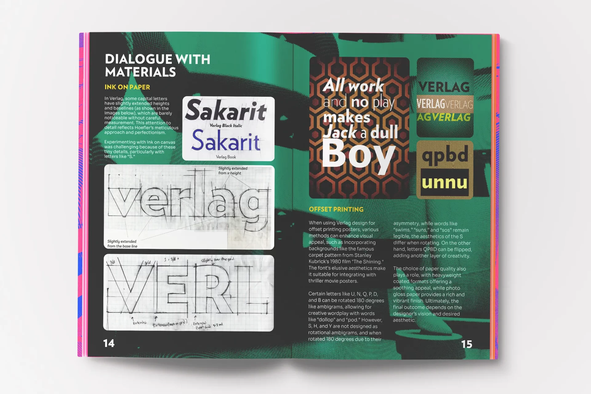 A Visual Analysis, Elegance, and Legacy of the Verlag Typeface, Page 14-15