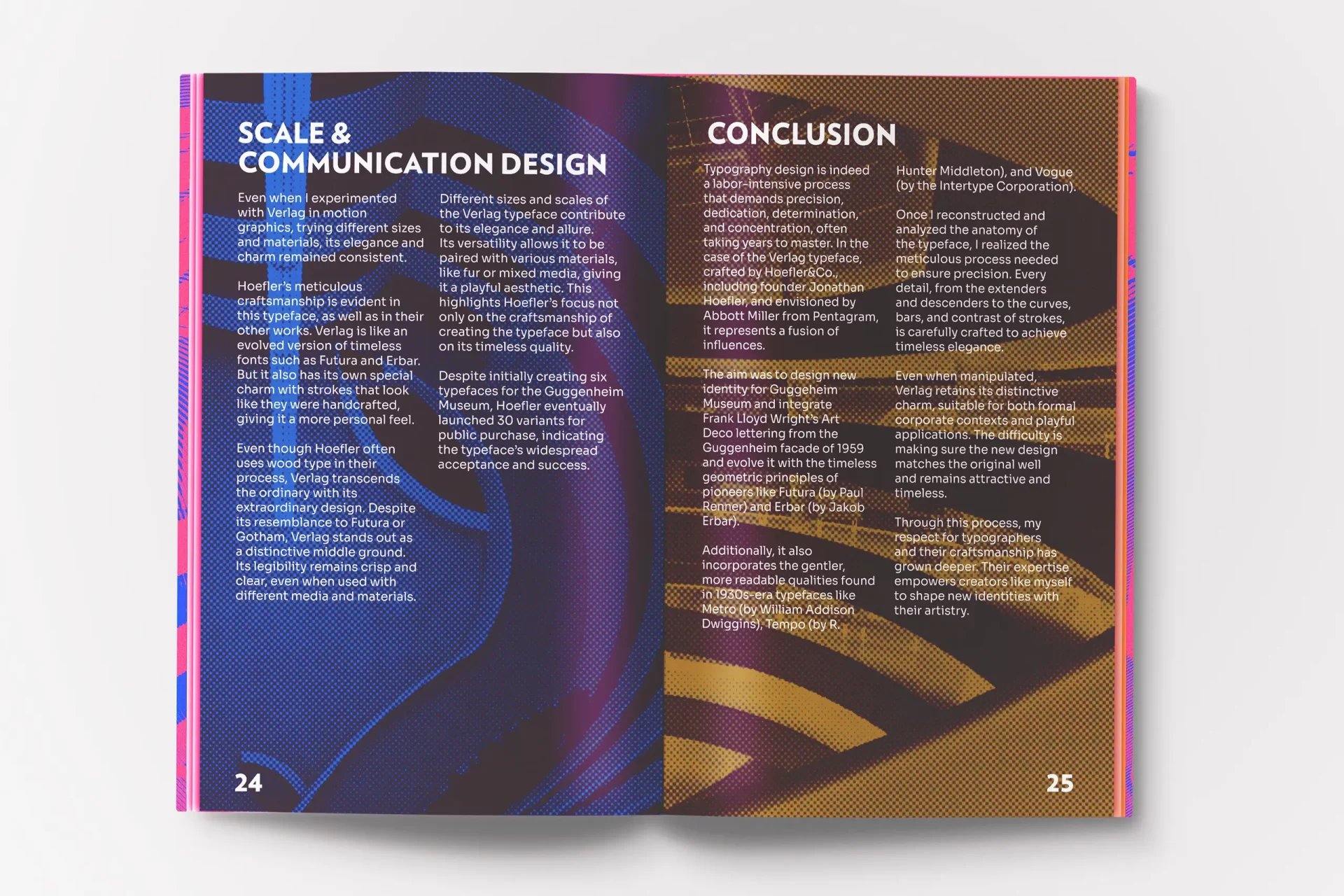 A Visual Analysis, Elegance, and Legacy of the Verlag Typeface, Page 24-25